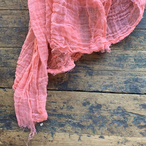 Cotton Scarf in Grapefruit by Scarfshop - Upstate MN 