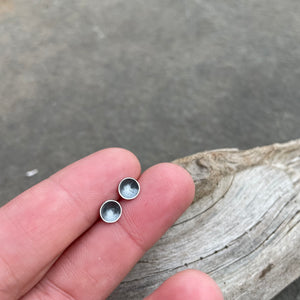 Crater Stud Earrings by Everart Designs