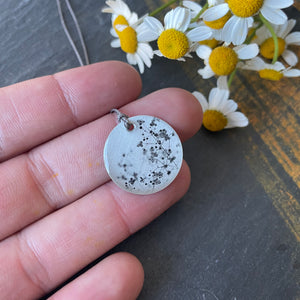 Delicate Flowers Photo Necklace by Everyday Artifact