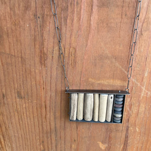 Double Box Necklace by Lakestone Jewelry