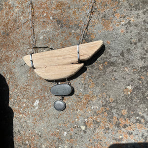 Driftwood and Drops Necklace by Lakestone Jewelry