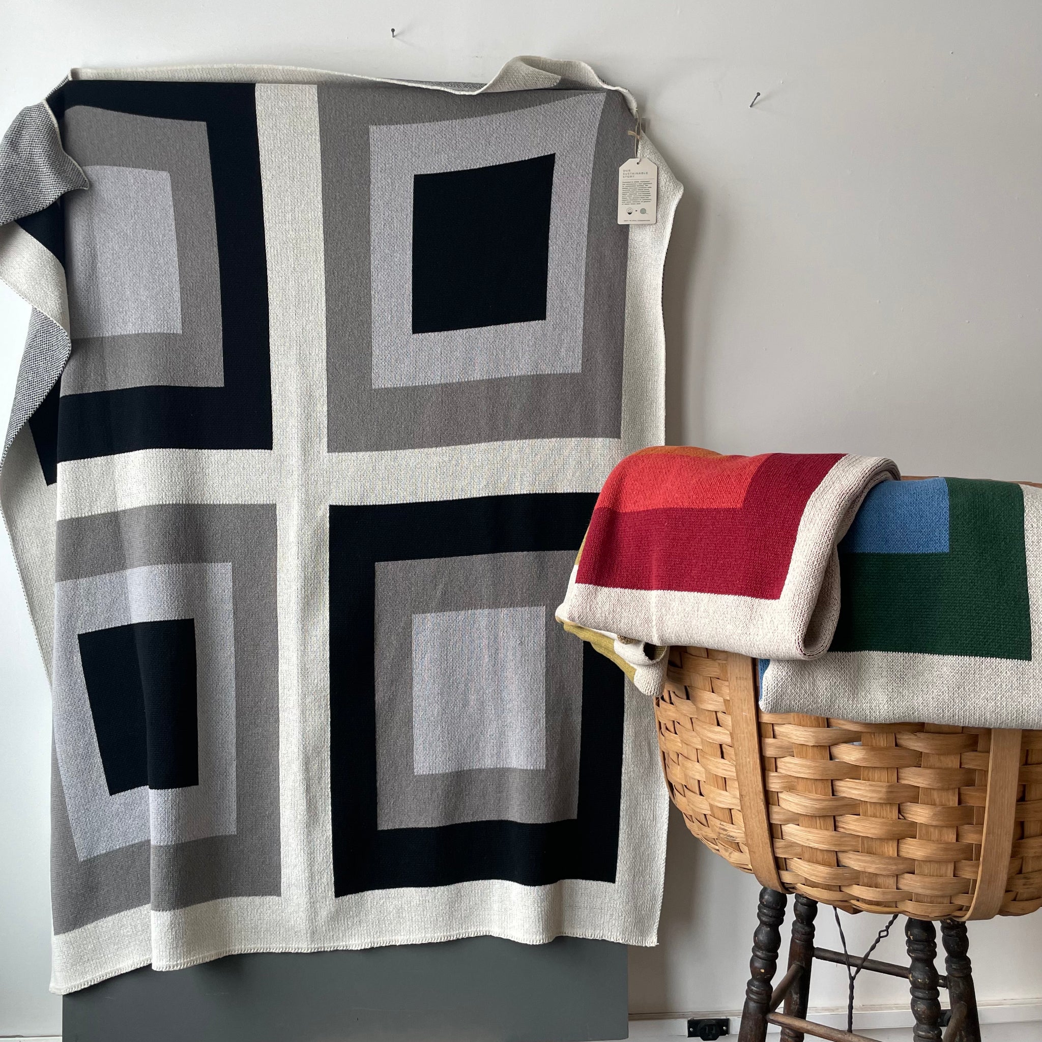 Eco Bauhaus Throw in Four Colorways by In2Green