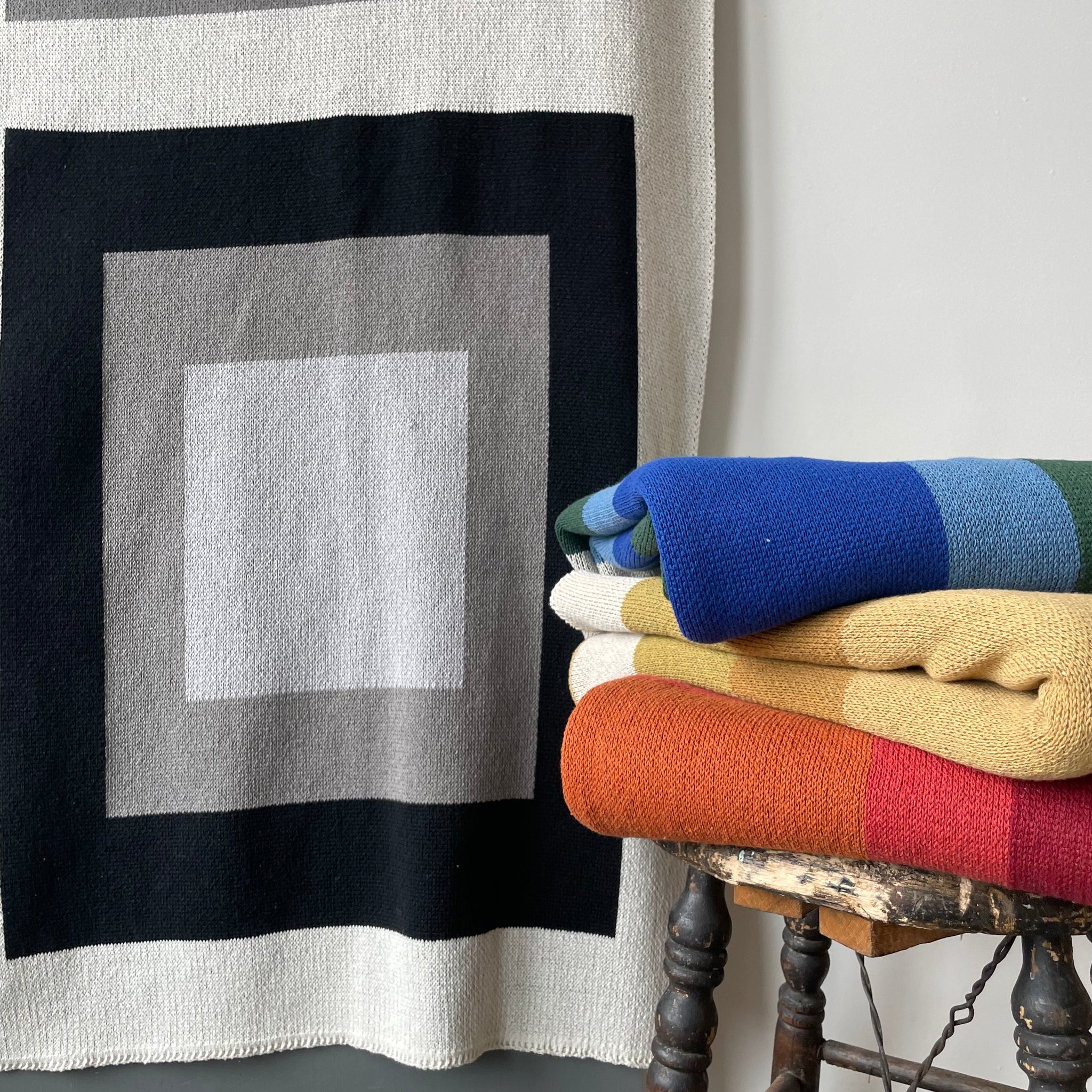 Eco Bauhaus Throw in Four Colorways by In2Green