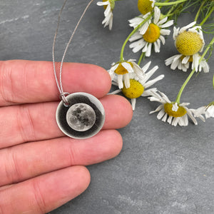 Full Moon Photo Necklace by Everyday Artifact