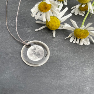 Full Moon Photo Necklace by Everyday Artifact