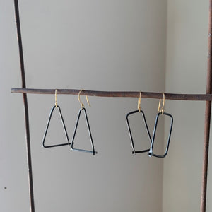 Geometric Form Earrings by Eric Silva - Upstate MN 