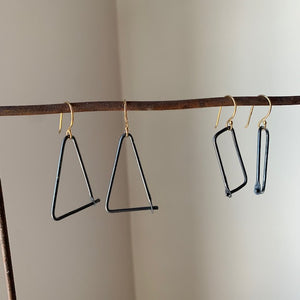 Geometric Form Earrings by Eric Silva - Upstate MN 