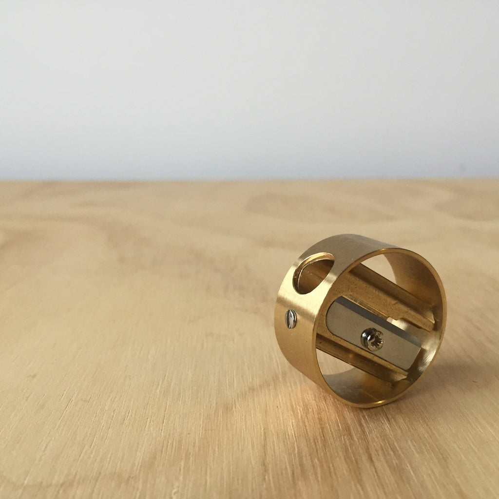 Outer Ring Brass Pencil Sharpener - Upstate MN 