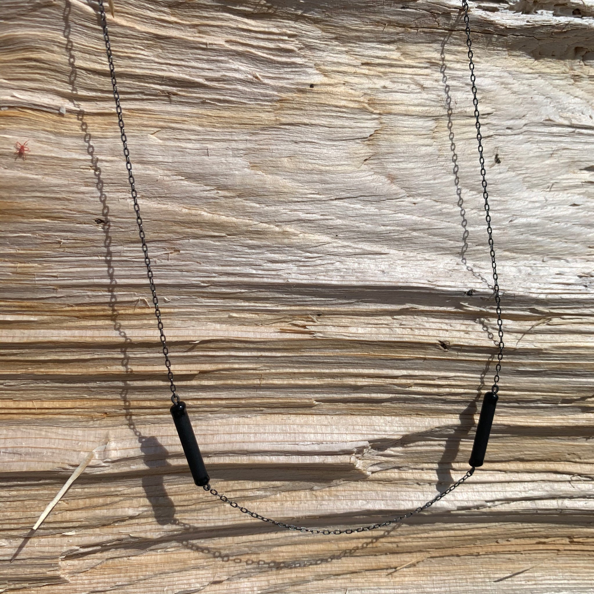 Glass Twig Necklace by Krista Bermeo Studios