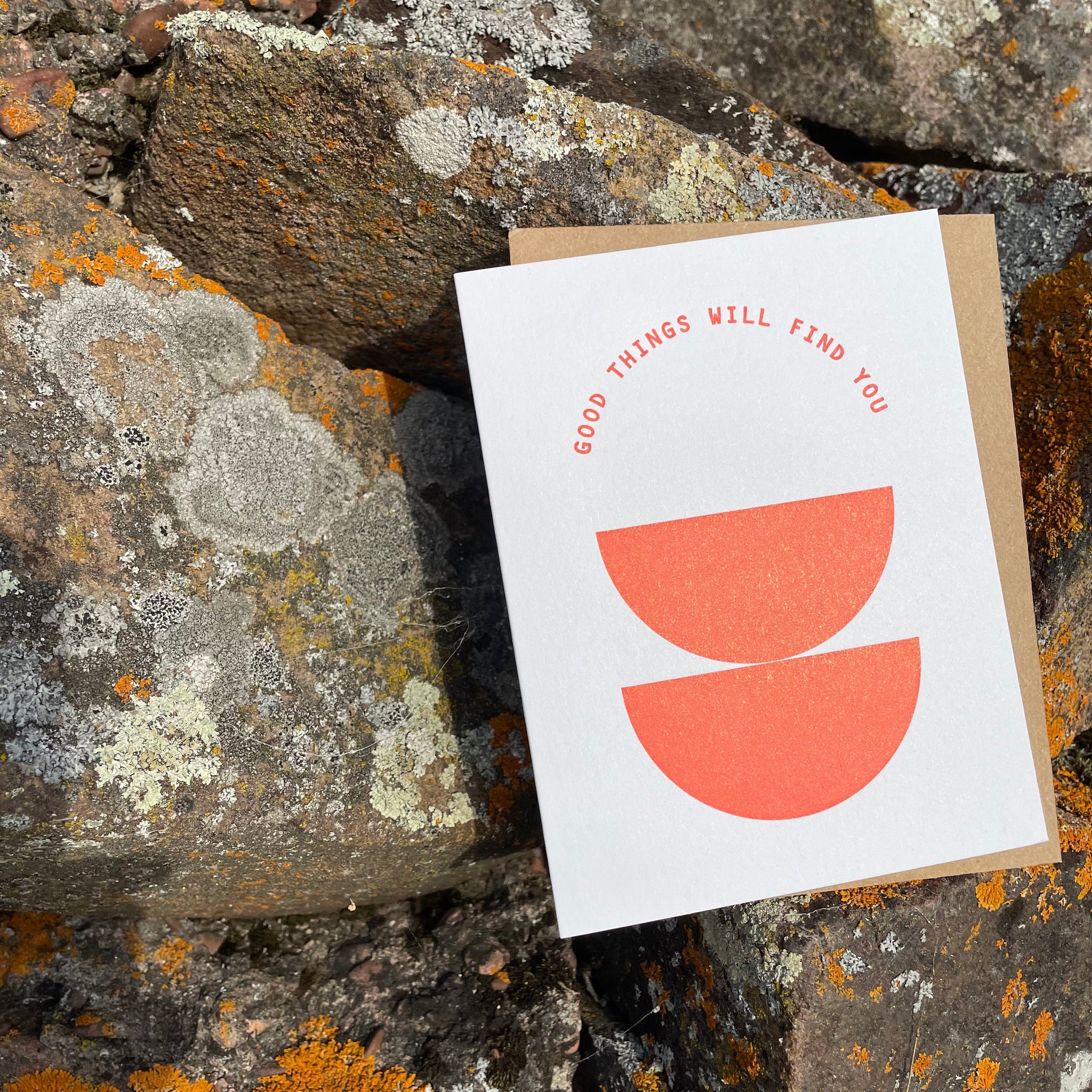 Good Things Greeting Card by Meshwork Press