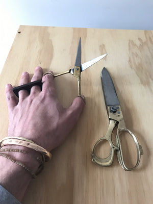 Brass Handled Craft Scissors – Large - Upstate MN 