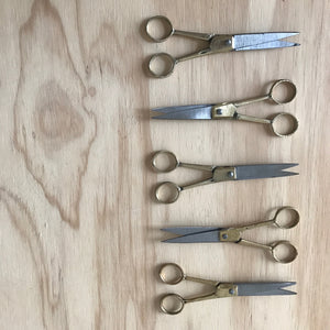 Brass Handled Craft Scissors – Small - Upstate MN 