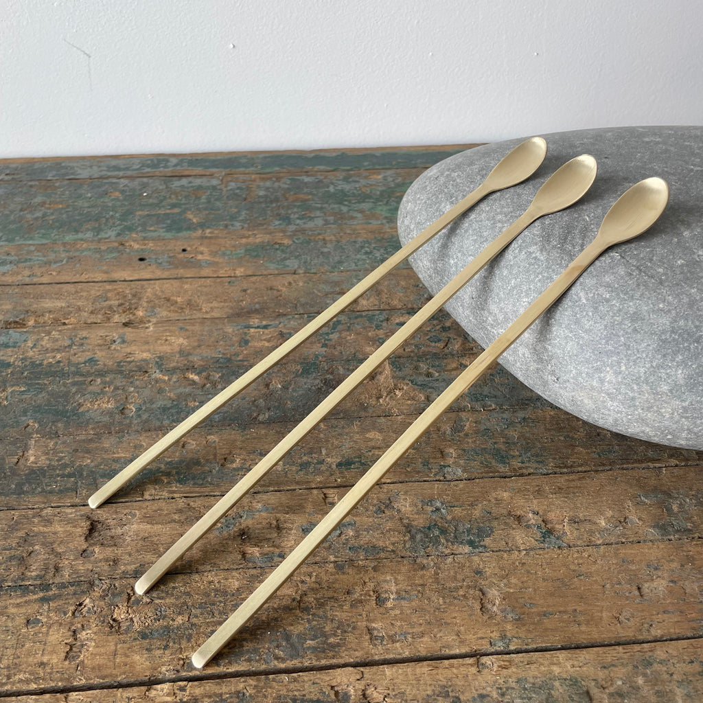 Hand-Forged Brass Coffee Muddler by Fog Linen