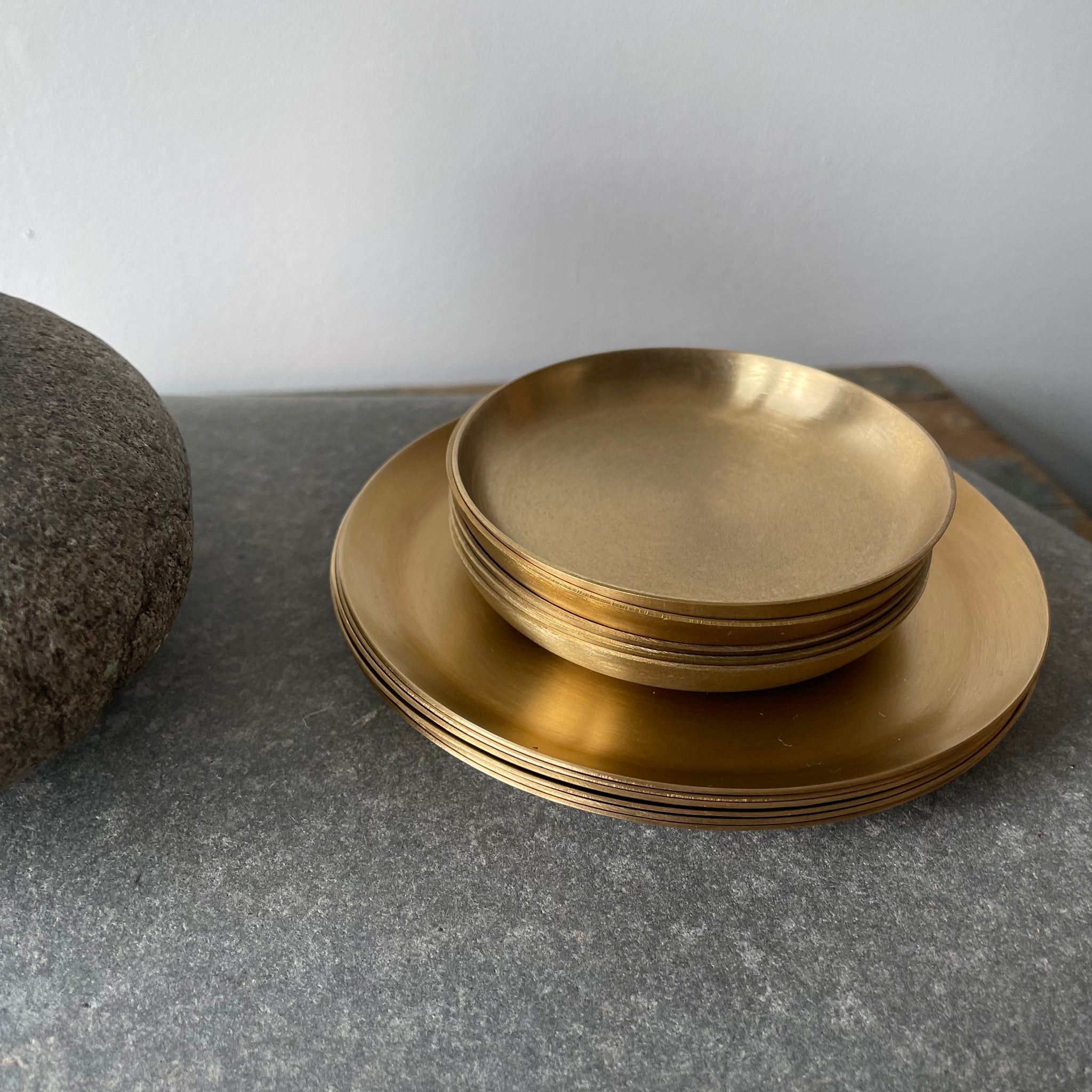 Hand-Forged Brass Plates