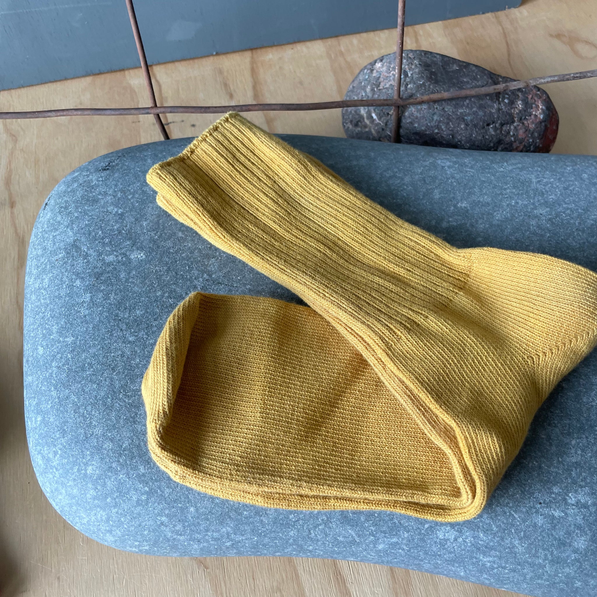 Hand Dyed Cotton Socks in Warm Tones by Scarfshop
