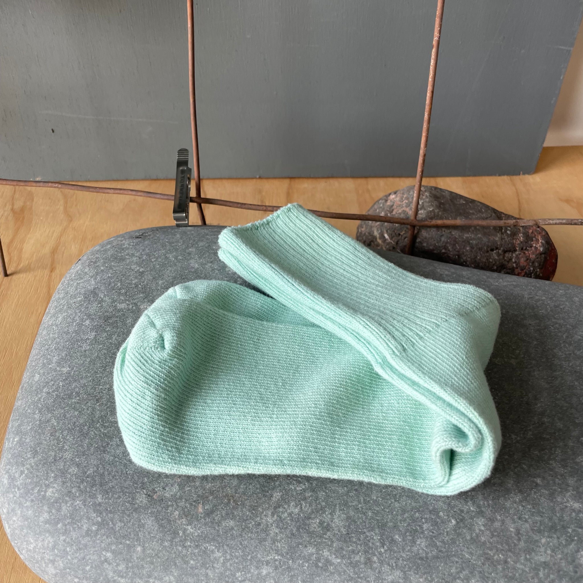 Hand Dyed Cotton Socks in Water Tones by Scarfshop