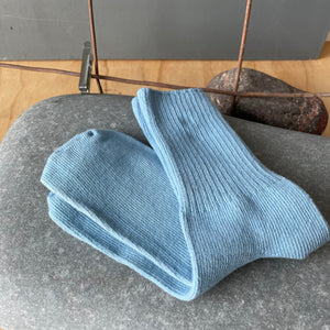 Hand Dyed Cotton Socks in Water Tones by Scarfshop