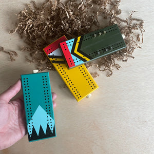 Handmade Artisan Pocket Cribbage Board by Sanborn Canoe