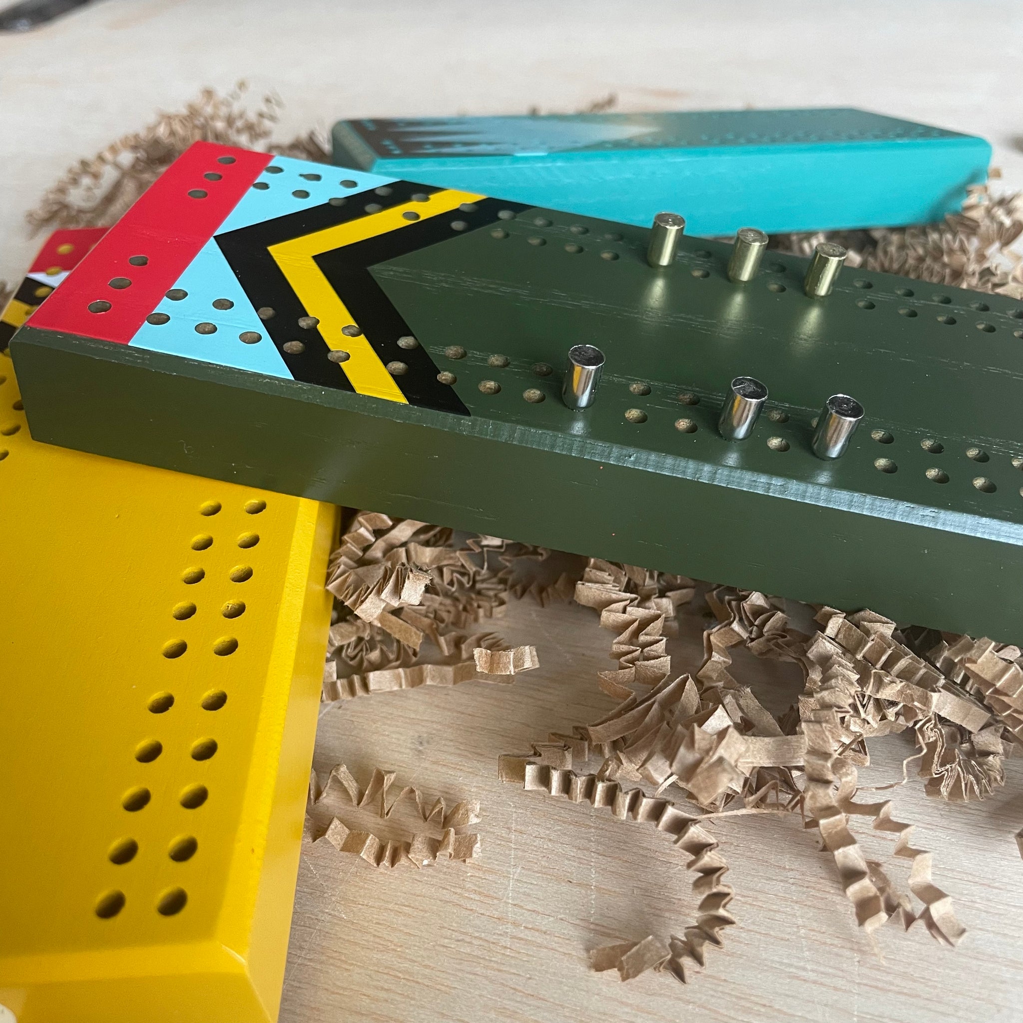 Handmade Artisan Pocket Cribbage Board by Sanborn Canoe