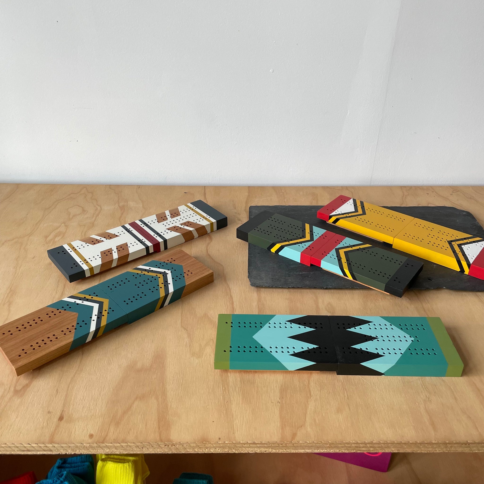 Handmade Artisan Travel Cribbage Board by Sanborn Canoe
