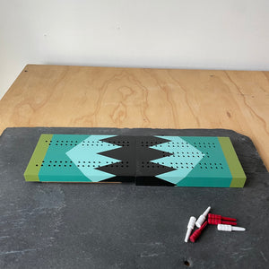 Handmade Artisan Travel Cribbage Board by Sanborn Canoe
