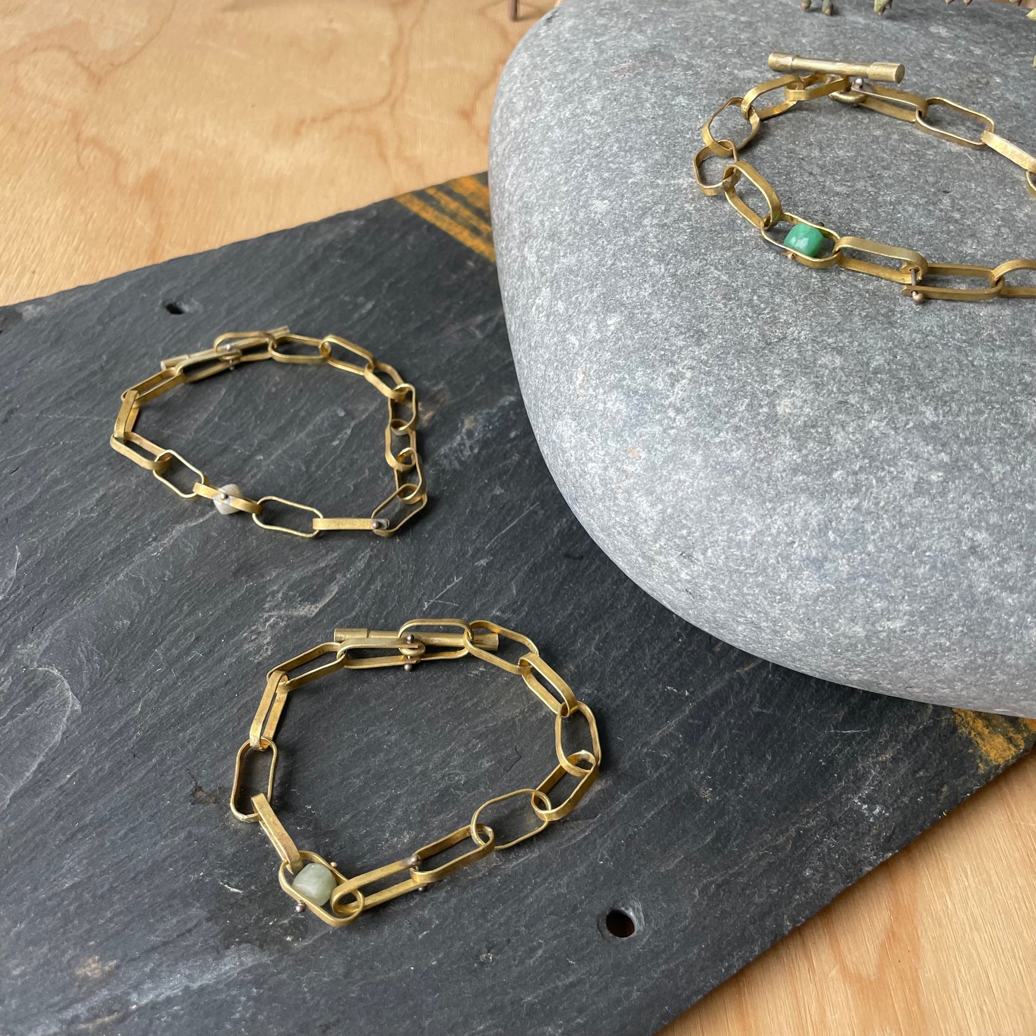 Handmade Brass Chain Bracelet by Eric Silva