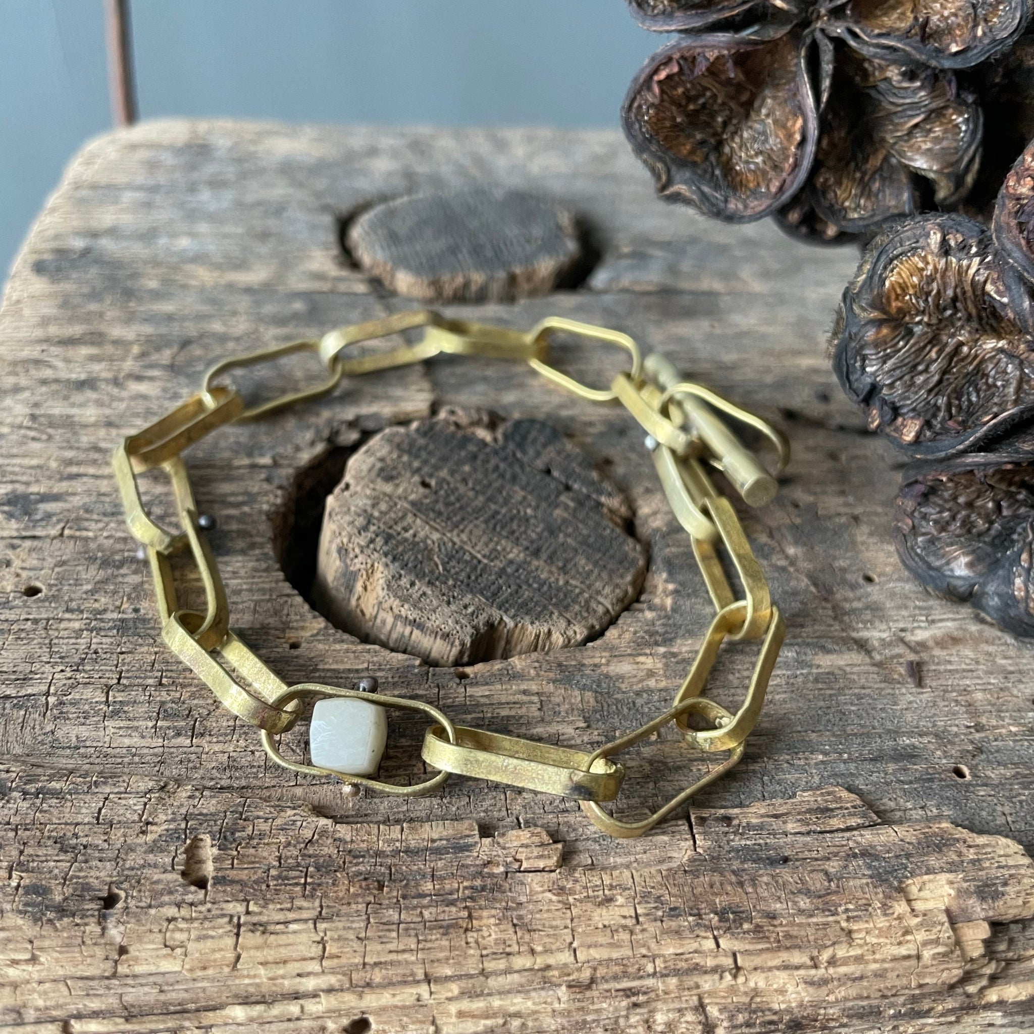 Handmade Brass Chain Bracelet by Eric Silva