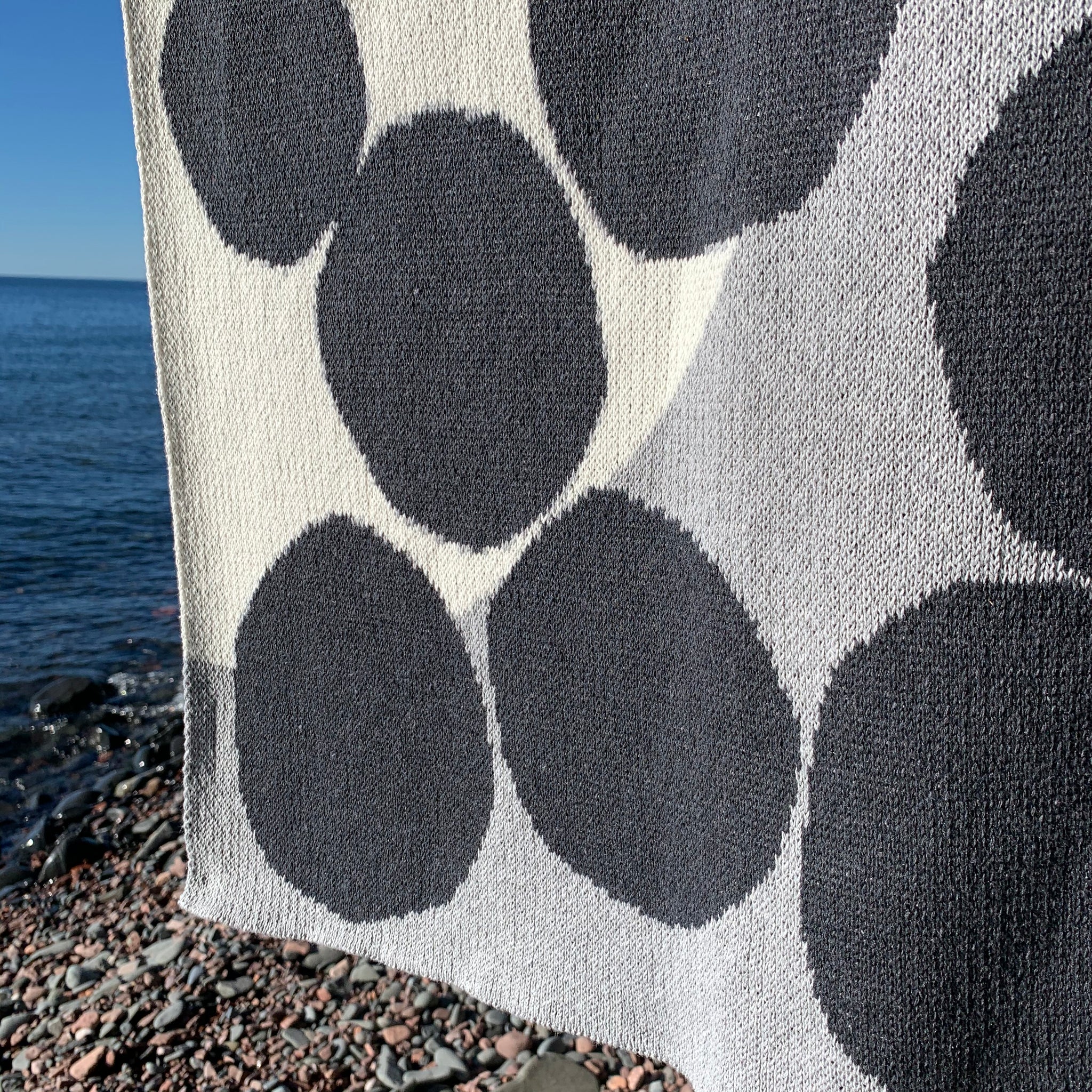 Huey Eco Throw in Gray by Suzy Pilgrim Waters for In2Green