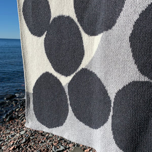 Huey Eco Throw in Gray by Suzy Pilgrim Waters for In2Green