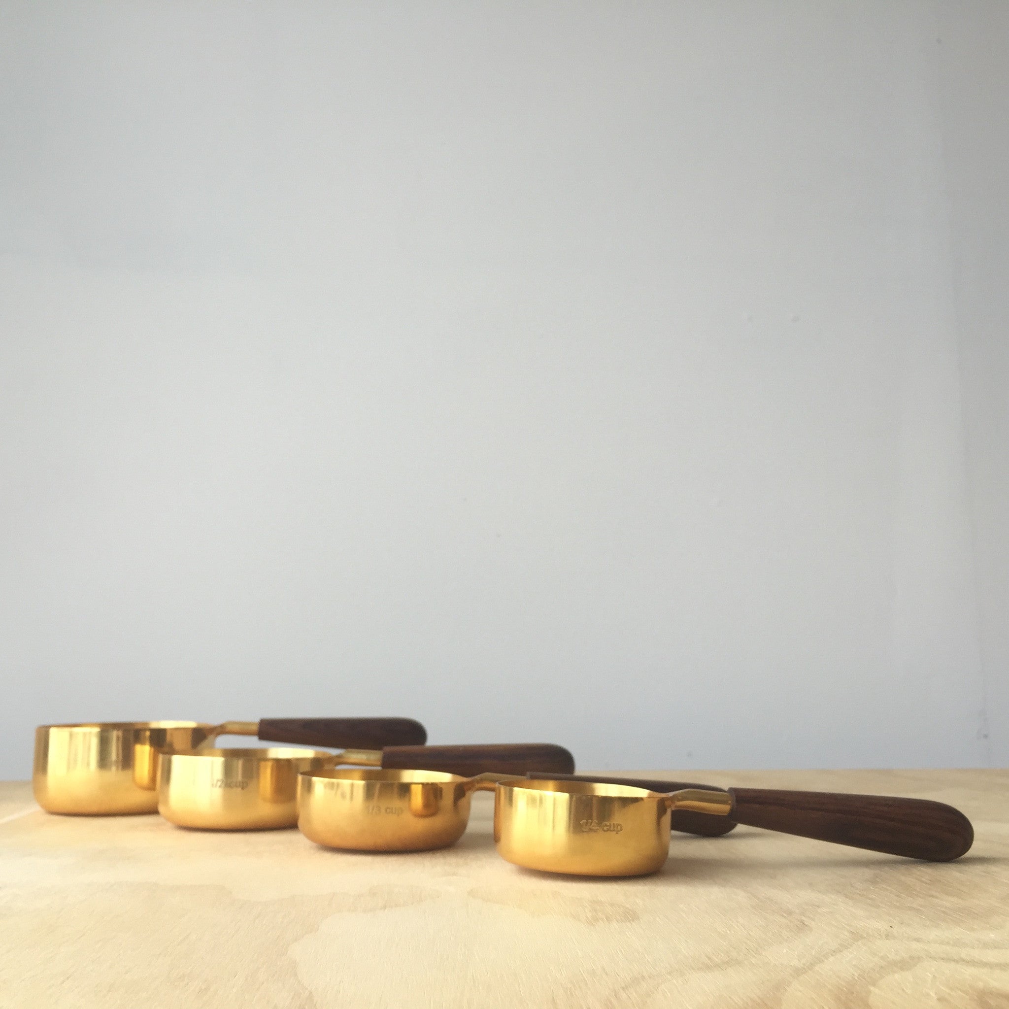 Measuring Cups Set in Gold - Upstate MN 