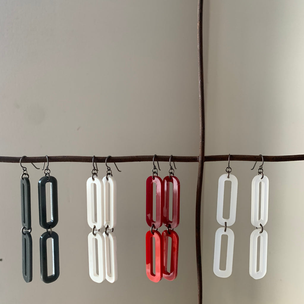 LINK 2 Earrings by Silvercocoon - Upstate MN 
