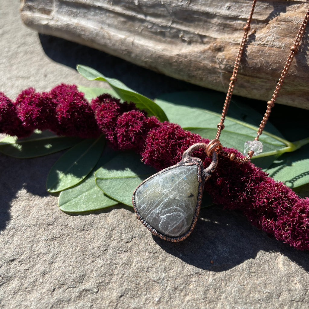 Labradorite on 24” Copper Necklace by Hawkhouse
