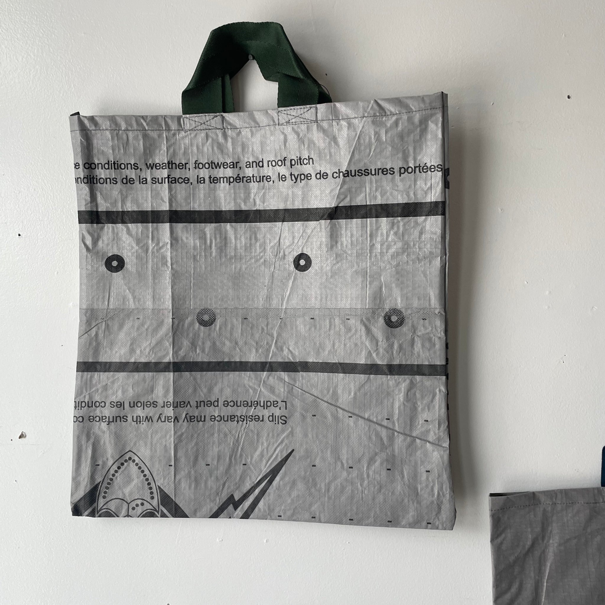 Large Recycled Tarp/ Tyvek Tote Bag