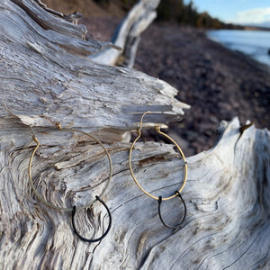 Large Stirrup Earrings by Tiffany Zal-Herwitz for Zalias Jewelry