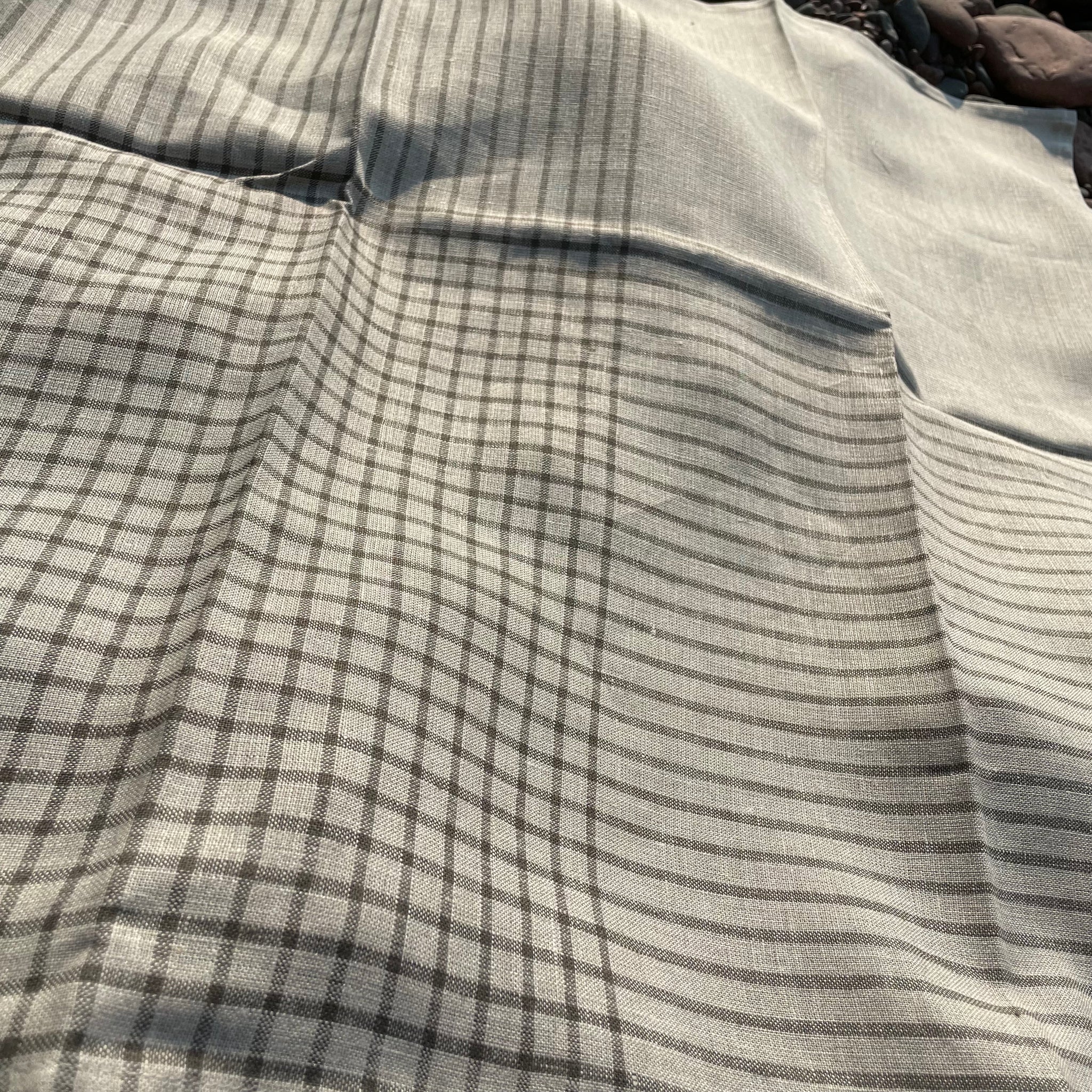 Lightweight Grid Linen Dish Towel by Goodlinens
