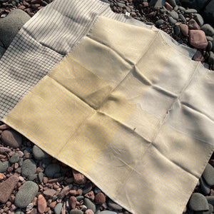 Lightweight Grid Linen Dish Towel by Goodlinens