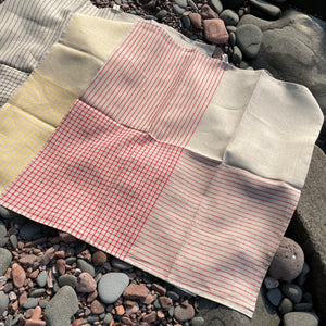 Lightweight Grid Linen Dish Towel by Goodlinens