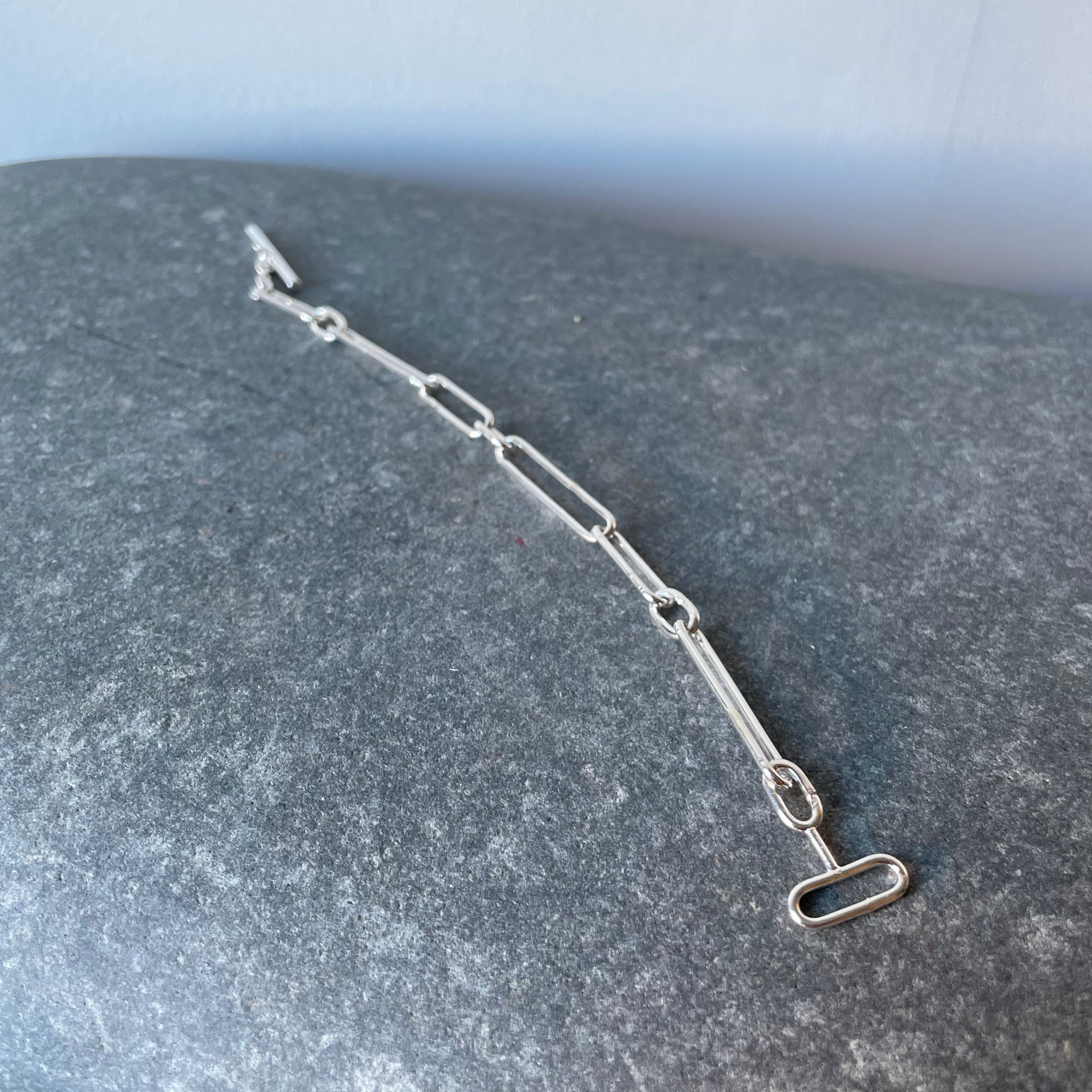 Loop Link Bracelet in Sterling Silver by Mulxiply