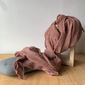 Organic Cotton Scarf in Rosewood by Scarfshop