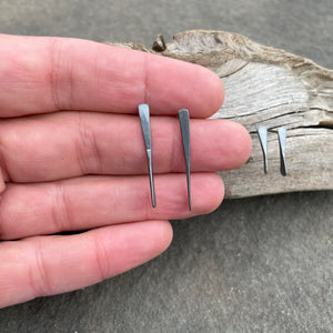 Oxidized Sterling Thorn Earrings by Everart Designs