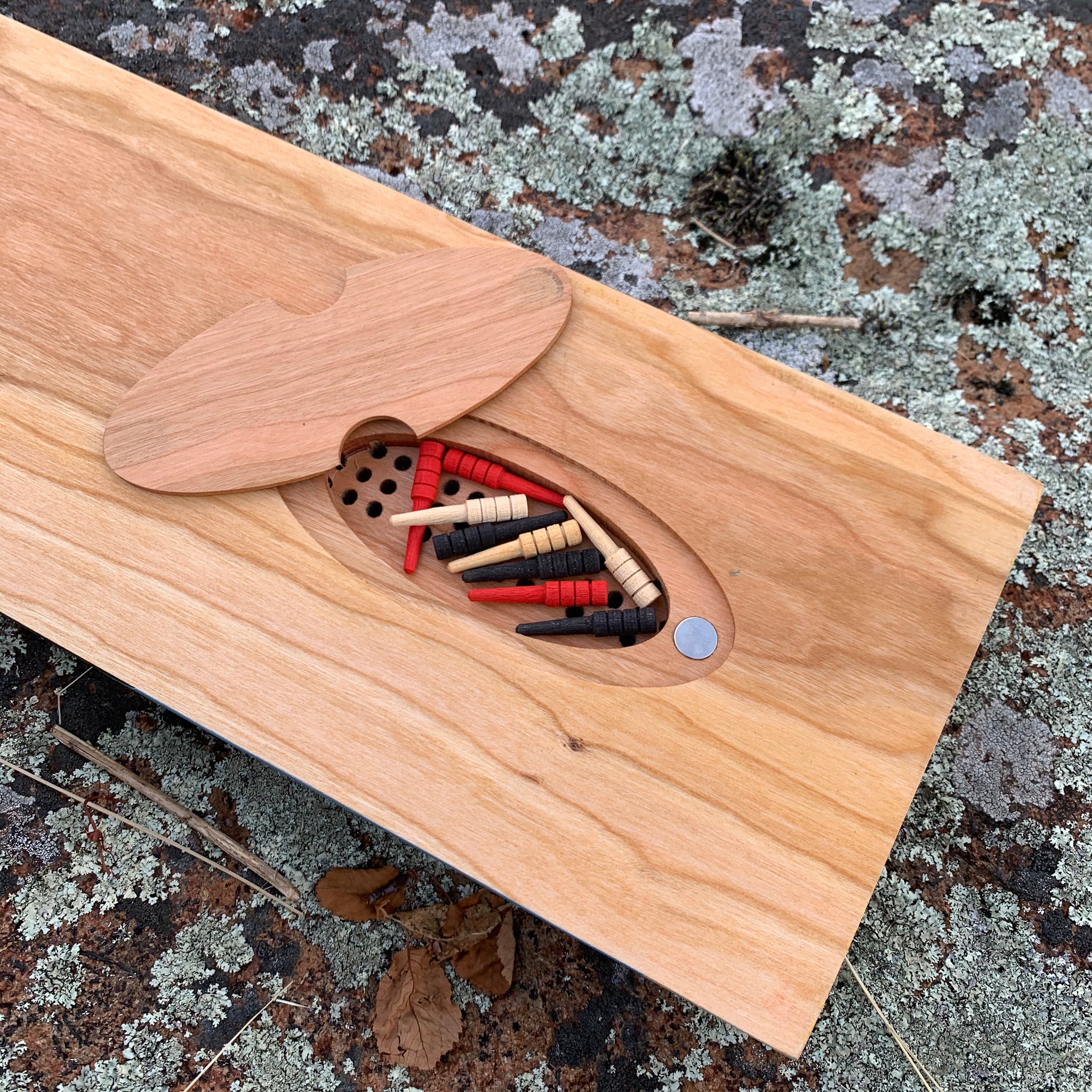 Dalles Des Morts Handmade Artisan Cribbage Board by Sanborn Canoe
