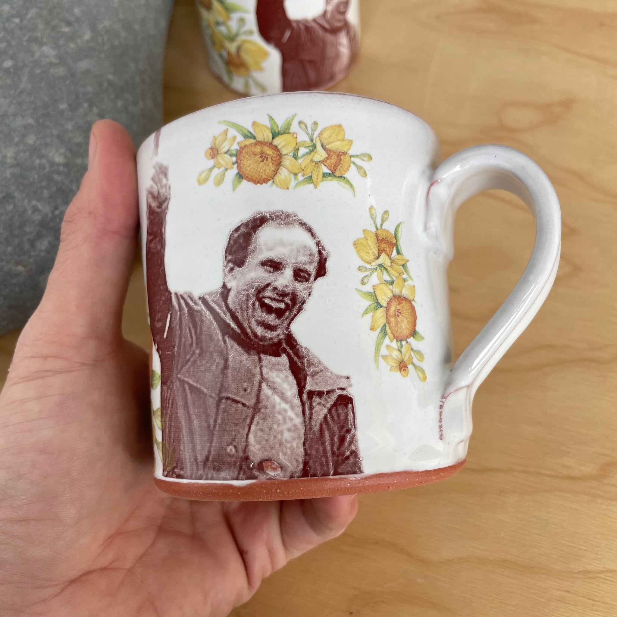 Paul Wellstone Decorated Ceramic Mug by Justin Rothshank