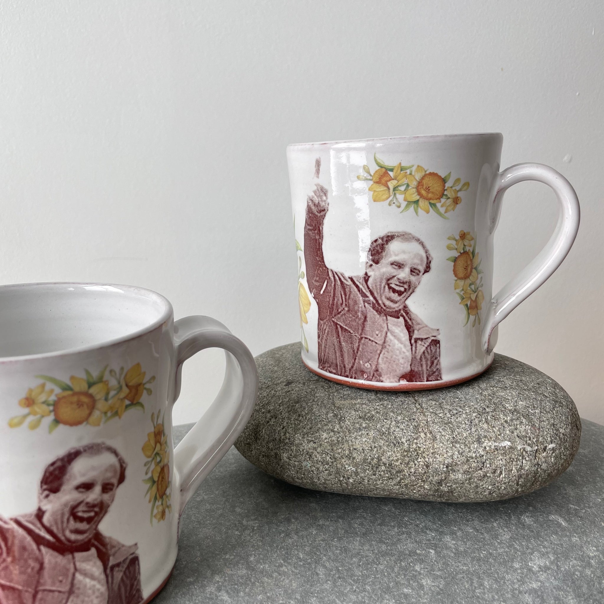 Paul Wellstone Decorated Ceramic Mug by Justin Rothshank