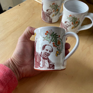 Paul Wellstone Decorated Ceramic Mug by Justin Rothshank