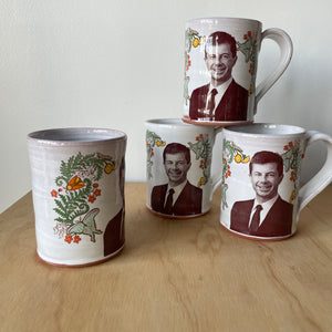 Pete Buttigieg Ceramic Floral Mug by Justin Rothshank