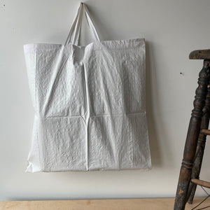 Recycled Material White Shopping Bag
