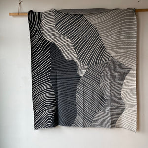 Reef Reversible Throw in Smoke by Jill Malek for In2Green
