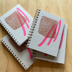 Rust Pink Breeze Notebook by Meshwork Press