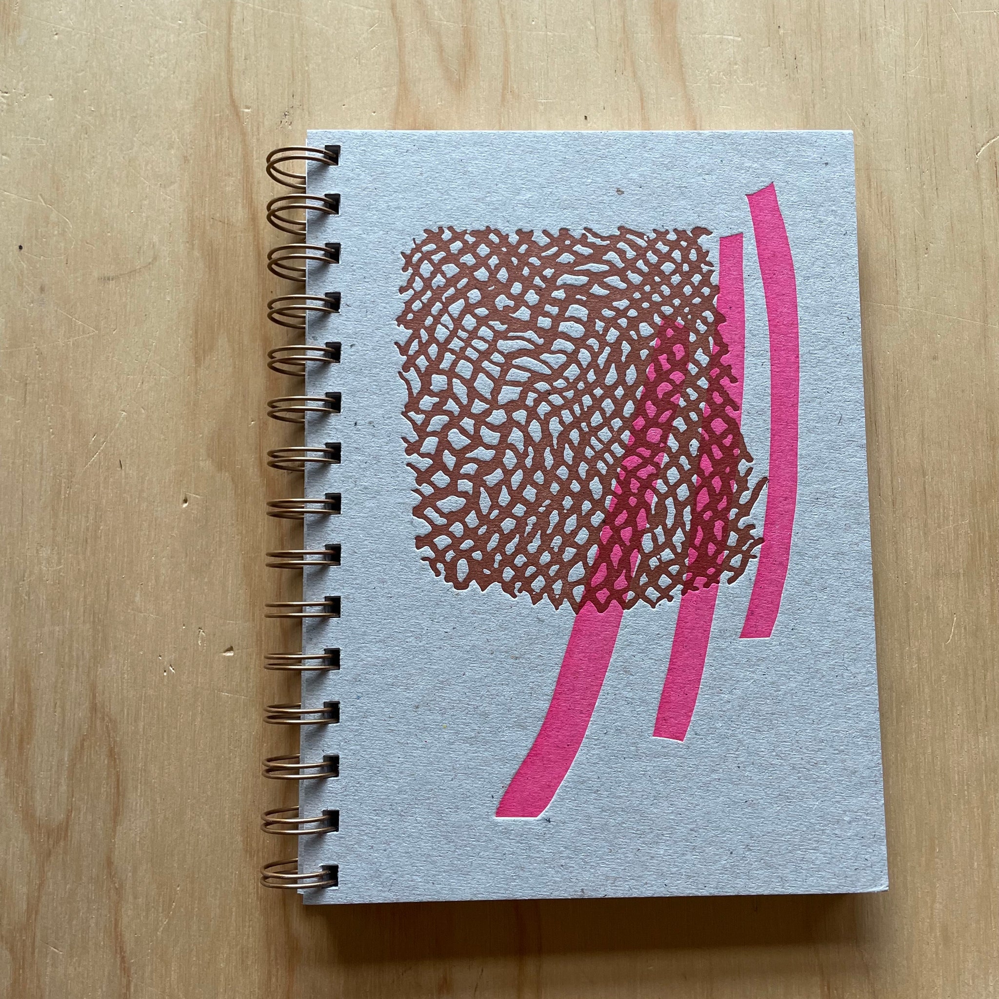 Rust Pink Breeze Notebook by Meshwork Press