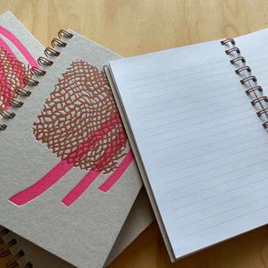 Rust Pink Breeze Notebook by Meshwork Press